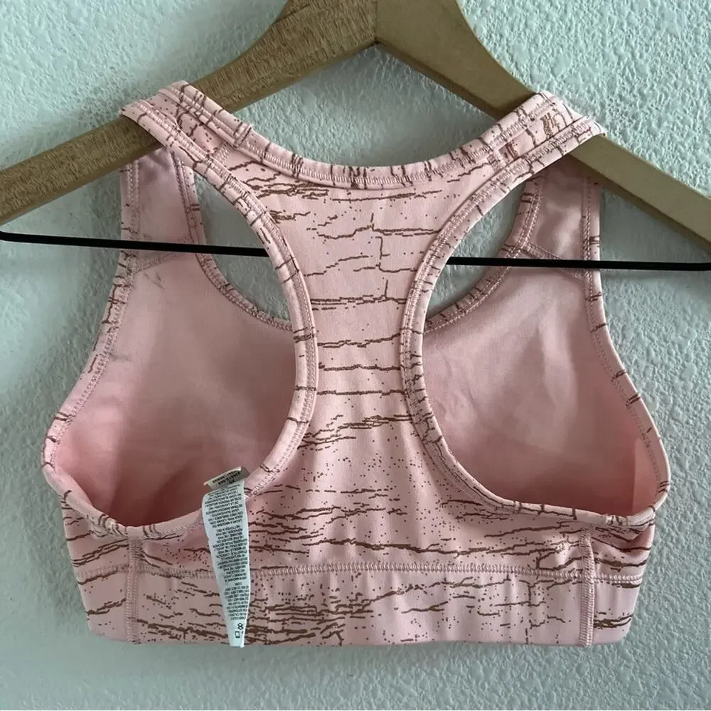 Nike Victory Metallic Pink Rose Gold Sports Bra XS